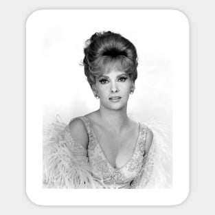 Gina Lollobrigida Black and White Photo Sticker